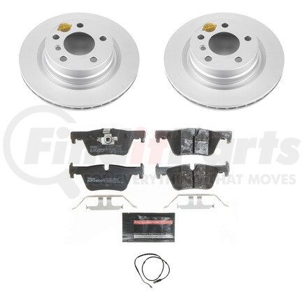 ESK6656 by POWERSTOP BRAKES - Genuine Geomet® Coated Rotors, ECE-R90 Disc Brake Pad Set + Hardware Kit