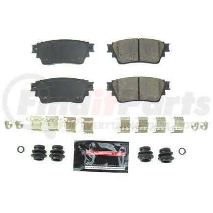 Z232135 by POWERSTOP BRAKES - Z23 EVOLUTION SPORT CARBON-FIBER BRAKE PADS W/ HARDWARE