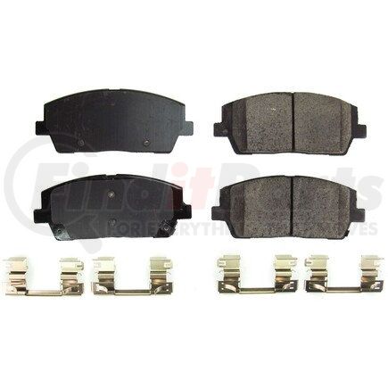 17-2215 by POWERSTOP BRAKES - Z17 EVOLUTION CERAMIC BRAKE PADS W/ HARDWARE