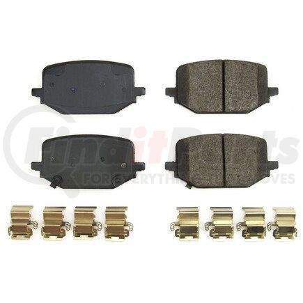 17-2231 by POWERSTOP BRAKES - Z17 EVOLUTION CERAMIC BRAKE PADS W/ HARDWARE