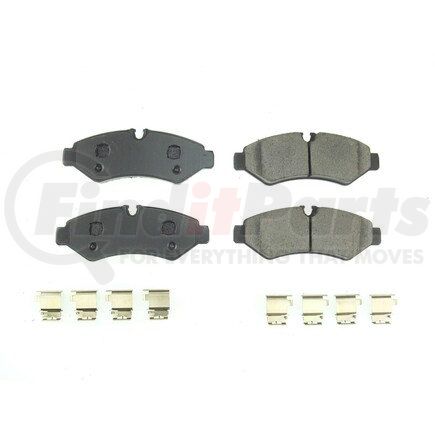 172201 by POWERSTOP BRAKES - Z17 EVOLUTION CERAMIC BRAKE PADS W/ HARDWARE