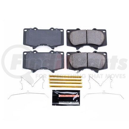 Z23976B by POWERSTOP BRAKES - Z23 EVOLUTION SPORT CARBON-FIBER BRAKE PADS W/ HARDWARE