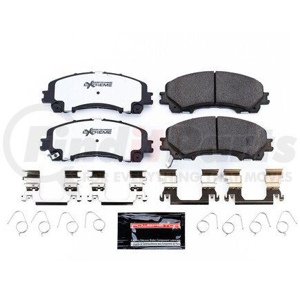 Z261736 by POWERSTOP BRAKES - Z26 STREET PERFORMANCE CARBON-FIBER CERAMIC BRAKE PADS W/ HARDWARE