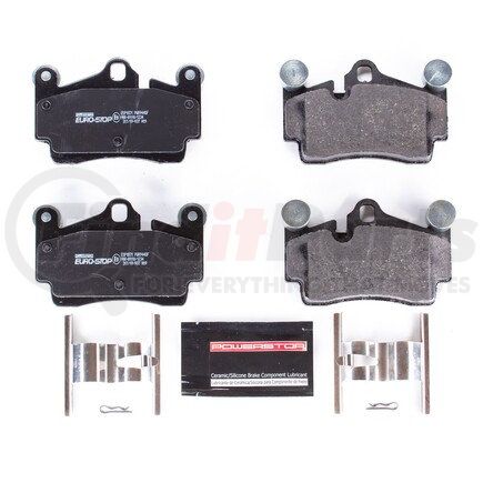 ESP1871 by POWERSTOP BRAKES - Euro-Stop® ECE-R90 Disc Brake Pad Set - with Hardware