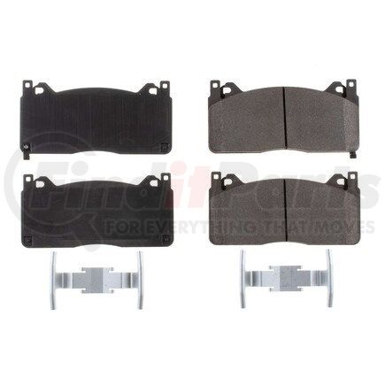 171853 by POWERSTOP BRAKES - Z17 EVOLUTION CERAMIC BRAKE PADS W/ HARDWARE