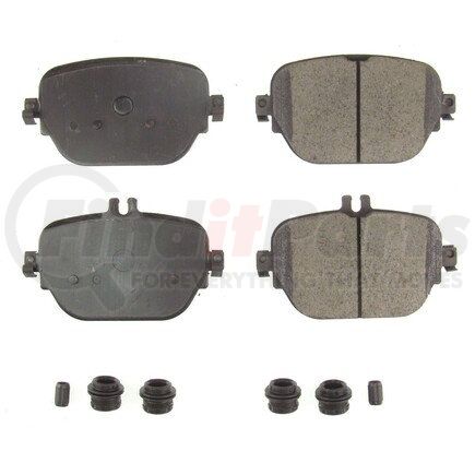 172047 by POWERSTOP BRAKES - Z17 EVOLUTION CERAMIC BRAKE PADS W/ HARDWARE