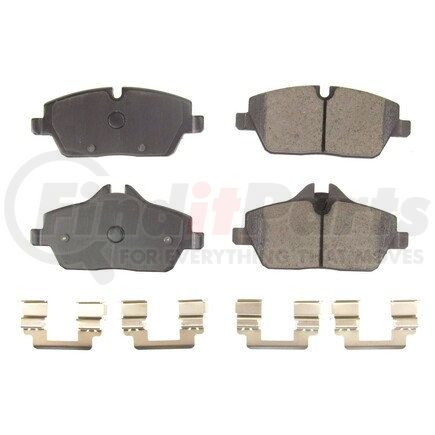 171308A by POWERSTOP BRAKES - Z17 EVOLUTION CERAMIC BRAKE PADS W/ HARDWARE