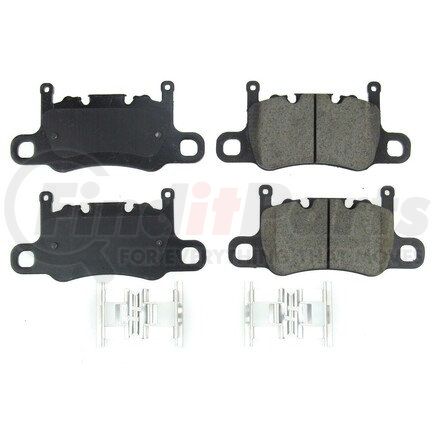 172046 by POWERSTOP BRAKES - Z17 EVOLUTION CERAMIC BRAKE PADS W/ HARDWARE