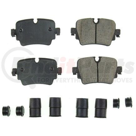 171752 by POWERSTOP BRAKES - Z17 EVOLUTION CERAMIC BRAKE PADS W/ HARDWARE