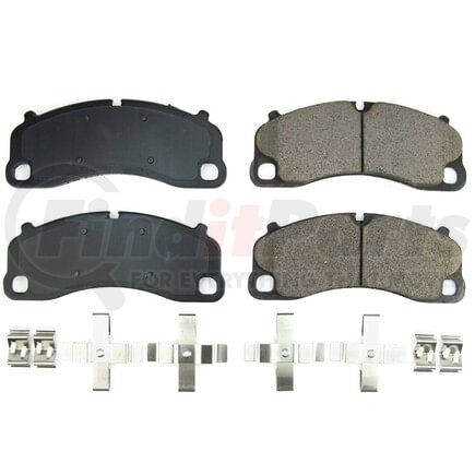 171741 by POWERSTOP BRAKES - Z17 EVOLUTION CERAMIC BRAKE PADS W/ HARDWARE