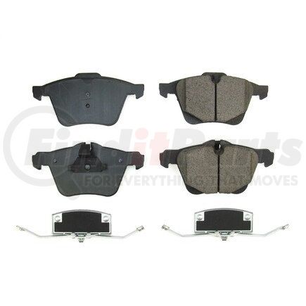 171751 by POWERSTOP BRAKES - Z17 EVOLUTION CERAMIC BRAKE PADS W/ HARDWARE