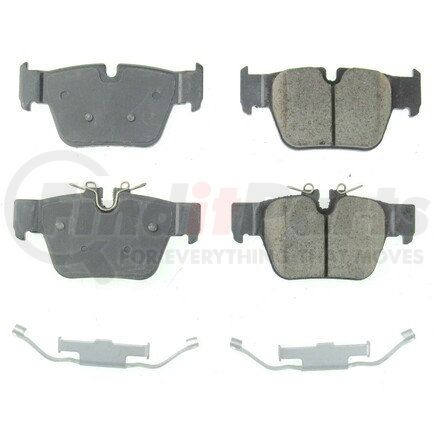 172240 by POWERSTOP BRAKES - Z17 EVOLUTION CERAMIC BRAKE PADS W/ HARDWARE