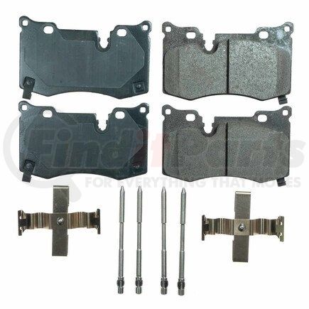 17-8008 by POWERSTOP BRAKES - Z17 EVOLUTION CERAMIC BRAKE PADS W/ HARDWARE