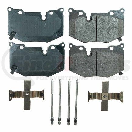 17-8010 by POWERSTOP BRAKES - Z17 EVOLUTION CERAMIC BRAKE PADS W/ HARDWARE