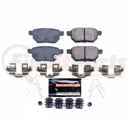 Z231423 by POWERSTOP BRAKES - Z23 EVOLUTION SPORT CARBON-FIBER BRAKE PADS W/ HARDWARE