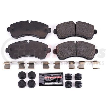 Z231268 by POWERSTOP BRAKES - Z23 EVOLUTION SPORT CARBON-FIBER BRAKE PADS W/ HARDWARE