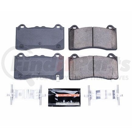 Z231977 by POWERSTOP BRAKES - Z23 EVOLUTION SPORT CARBON-FIBER BRAKE PADS W/ HARDWARE