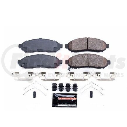 Z231548 by POWERSTOP BRAKES - Z23 EVOLUTION SPORT CARBON-FIBER BRAKE PADS W/ HARDWARE