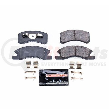 Z231731 by POWERSTOP BRAKES - Z23 EVOLUTION SPORT CARBON-FIBER BRAKE PADS W/ HARDWARE