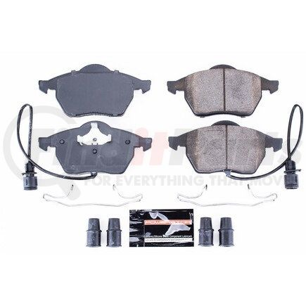 Z23555 by POWERSTOP BRAKES - Z23 EVOLUTION SPORT CARBON-FIBER BRAKE PADS W/ HARDWARE