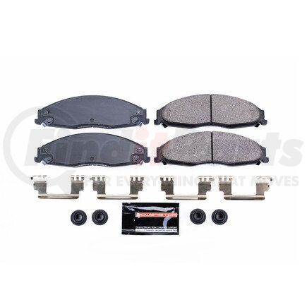 Z231110 by POWERSTOP BRAKES - Z23 EVOLUTION SPORT CARBON-FIBER BRAKE PADS W/ HARDWARE