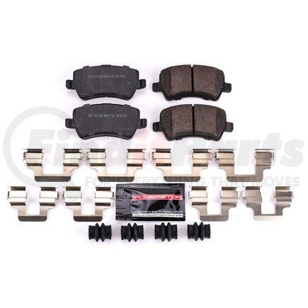 Z231307 by POWERSTOP BRAKES - Z23 EVOLUTION SPORT CARBON-FIBER BRAKE PADS W/ HARDWARE