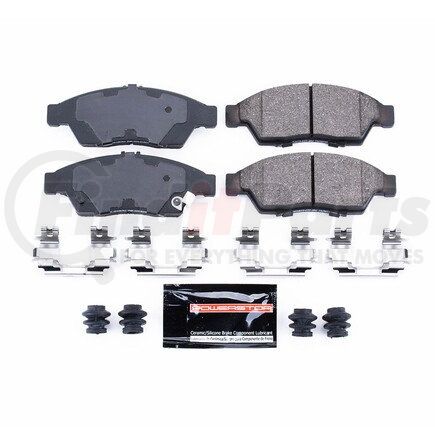 Z231195 by POWERSTOP BRAKES - Z23 EVOLUTION SPORT CARBON-FIBER BRAKE PADS W/ HARDWARE