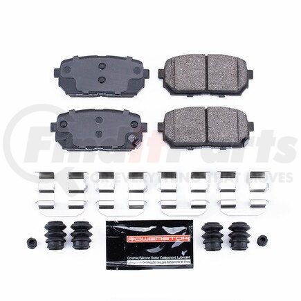 Z231296 by POWERSTOP BRAKES - Z23 EVOLUTION SPORT CARBON-FIBER BRAKE PADS W/ HARDWARE