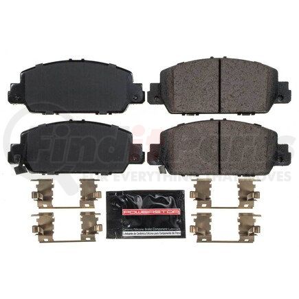 Z231654 by POWERSTOP BRAKES - Z23 EVOLUTION SPORT CARBON-FIBER BRAKE PADS W/ HARDWARE