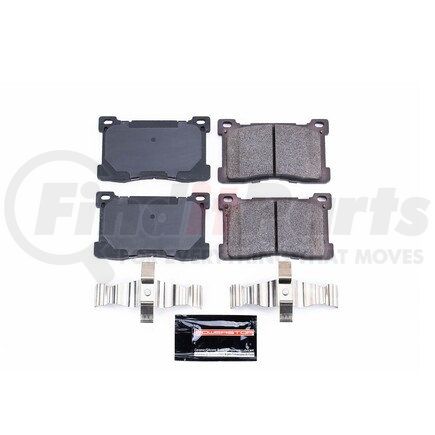 Z231576 by POWERSTOP BRAKES - Z23 EVOLUTION SPORT CARBON-FIBER BRAKE PADS W/ HARDWARE