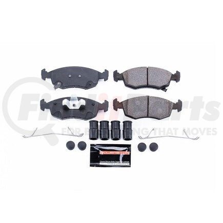 Z231568 by POWERSTOP BRAKES - Z23 EVOLUTION SPORT CARBON-FIBER BRAKE PADS W/ HARDWARE