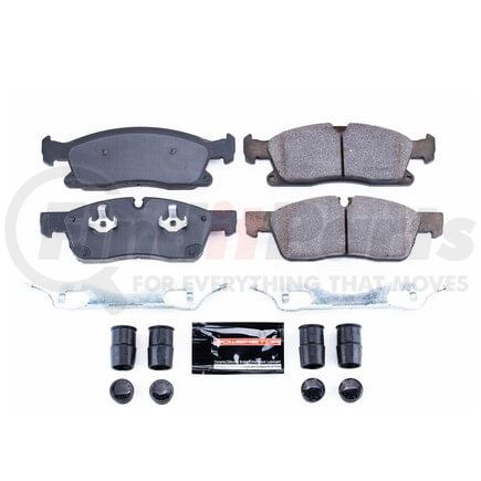 Z231629 by POWERSTOP BRAKES - Z23 EVOLUTION SPORT CARBON-FIBER BRAKE PADS W/ HARDWARE