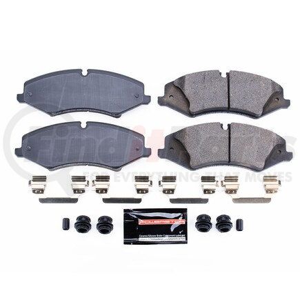 Z231425 by POWERSTOP BRAKES - Z23 EVOLUTION SPORT CARBON-FIBER BRAKE PADS W/ HARDWARE