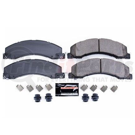 Z231335 by POWERSTOP BRAKES - Z23 EVOLUTION SPORT CARBON-FIBER BRAKE PADS W/ HARDWARE