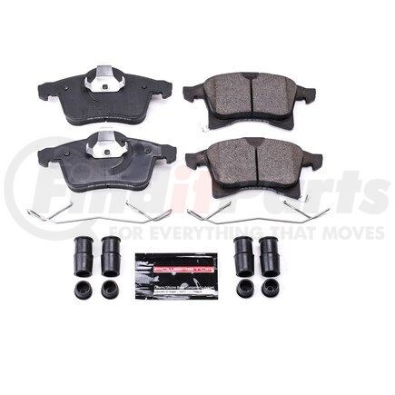 Z231361 by POWERSTOP BRAKES - Z23 EVOLUTION SPORT CARBON-FIBER BRAKE PADS W/ HARDWARE