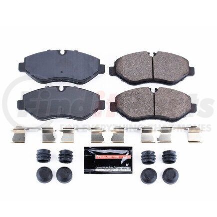 Z231316 by POWERSTOP BRAKES - Z23 EVOLUTION SPORT CARBON-FIBER BRAKE PADS W/ HARDWARE