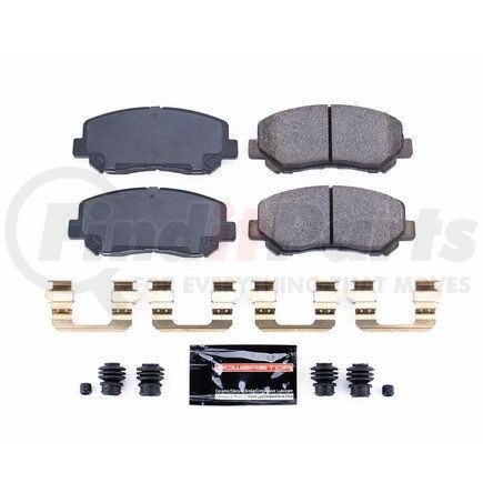 Z231623 by POWERSTOP BRAKES - Z23 EVOLUTION SPORT CARBON-FIBER BRAKE PADS W/ HARDWARE