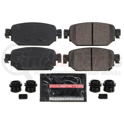 Z232042 by POWERSTOP BRAKES - Z23 EVOLUTION SPORT CARBON-FIBER BRAKE PADS W/ HARDWARE