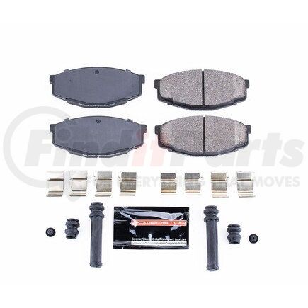 Z23207 by POWERSTOP BRAKES - Z23 EVOLUTION SPORT CARBON-FIBER BRAKE PADS W/ HARDWARE