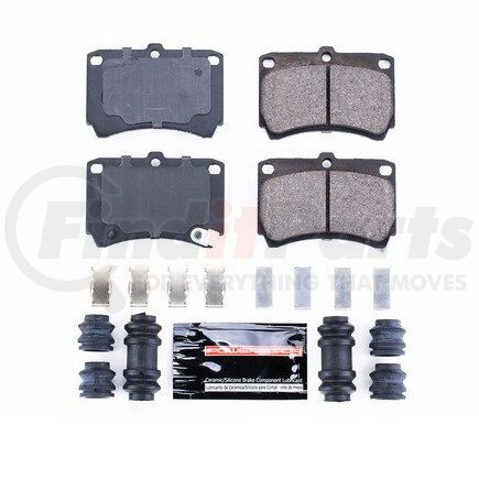 Z23466 by POWERSTOP BRAKES - Z23 EVOLUTION SPORT CARBON-FIBER BRAKE PADS W/ HARDWARE