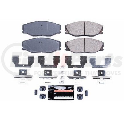 Z23604 by POWERSTOP BRAKES - Z23 EVOLUTION SPORT CARBON-FIBER BRAKE PADS W/ HARDWARE