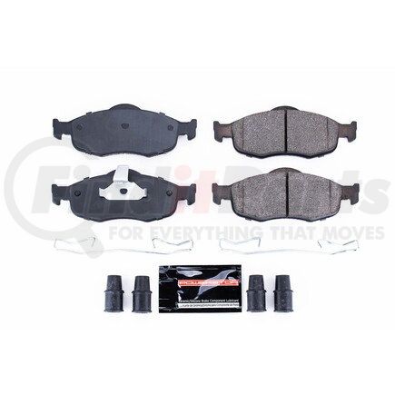 Z23648 by POWERSTOP BRAKES - Z23 EVOLUTION SPORT CARBON-FIBER BRAKE PADS W/ HARDWARE