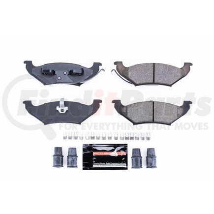 Z23715 by POWERSTOP BRAKES - Z23 EVOLUTION SPORT CARBON-FIBER BRAKE PADS W/ HARDWARE