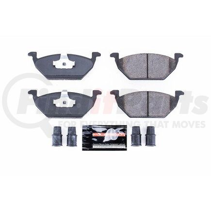 Z23768 by POWERSTOP BRAKES - Z23 EVOLUTION SPORT CARBON-FIBER BRAKE PADS W/ HARDWARE