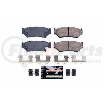 Z23556 by POWERSTOP BRAKES - Z23 EVOLUTION SPORT CARBON-FIBER BRAKE PADS W/ HARDWARE