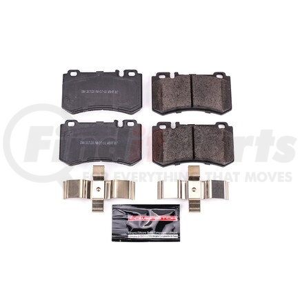 Z23984 by POWERSTOP BRAKES - Z23 EVOLUTION SPORT CARBON-FIBER BRAKE PADS W/ HARDWARE