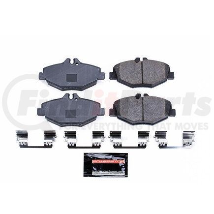 Z23987 by POWERSTOP BRAKES - Z23 EVOLUTION SPORT CARBON-FIBER BRAKE PADS W/ HARDWARE