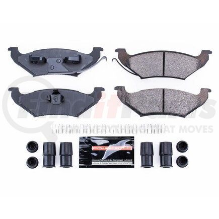 Z23544 by POWERSTOP BRAKES - Z23 EVOLUTION SPORT CARBON-FIBER BRAKE PADS W/ HARDWARE