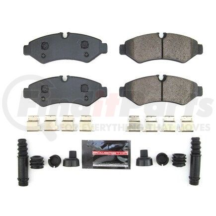 Z232201 by POWERSTOP BRAKES - Z23 EVOLUTION SPORT CARBON-FIBER BRAKE PADS W/ HARDWARE