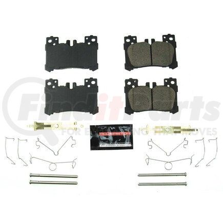 Z232063 by POWERSTOP BRAKES - Z23 EVOLUTION SPORT CARBON-FIBER BRAKE PADS W/ HARDWARE